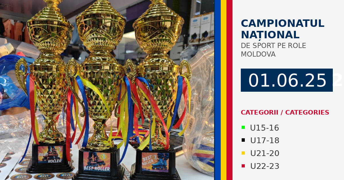 Anunțăm cu mândrie organizarea Campionatului Național de Sport pe Role din Moldova