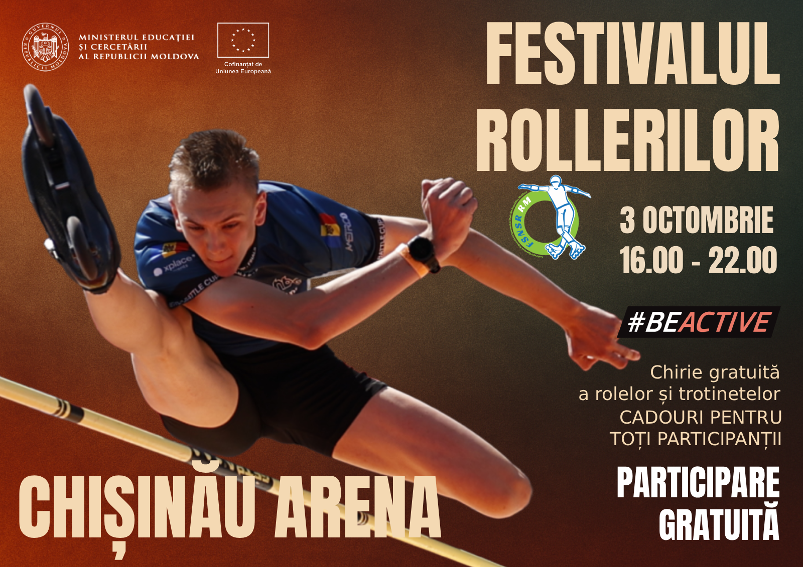 🎉 Festivalul Sportului pe Role cu ocazia Săptămânii Europene a Sportului BeActive! 🎉