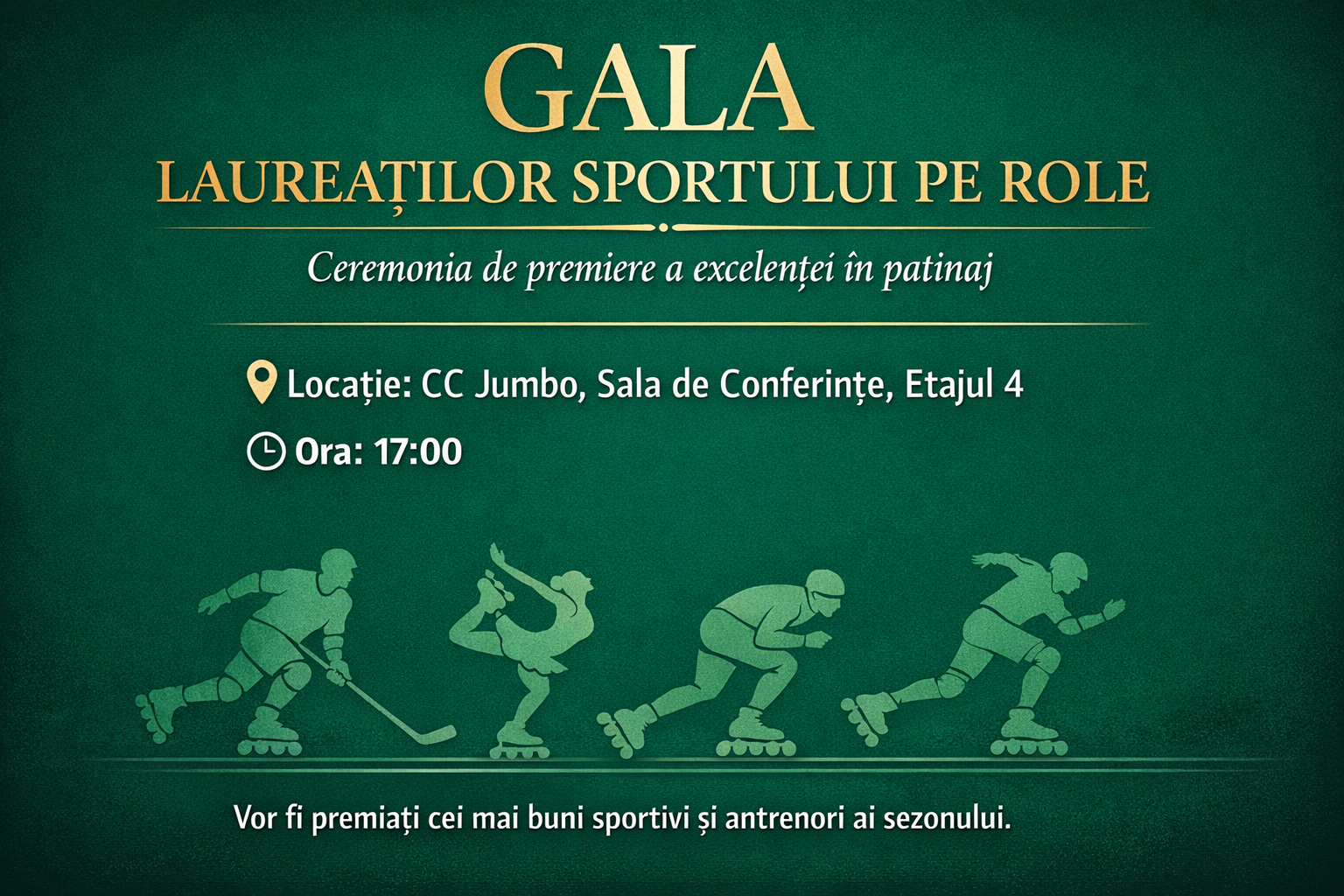 Gala Sportului 2025 – recunoaștere, emoții și mândrie pentru sportul pe role