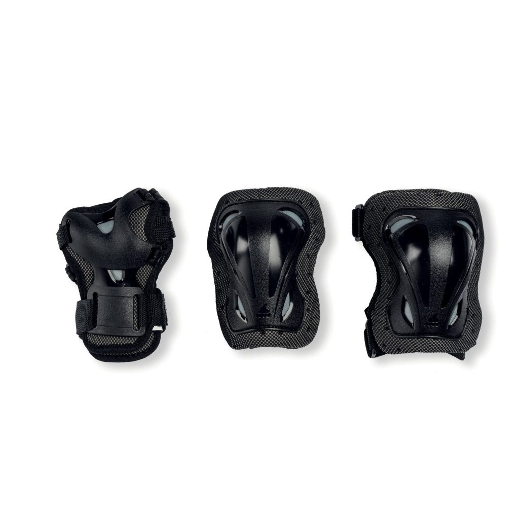 Set de protecție pentru role Rollerblade, SKATE GEAR JUNIOR 3 PACK, 069P0200100, NERO