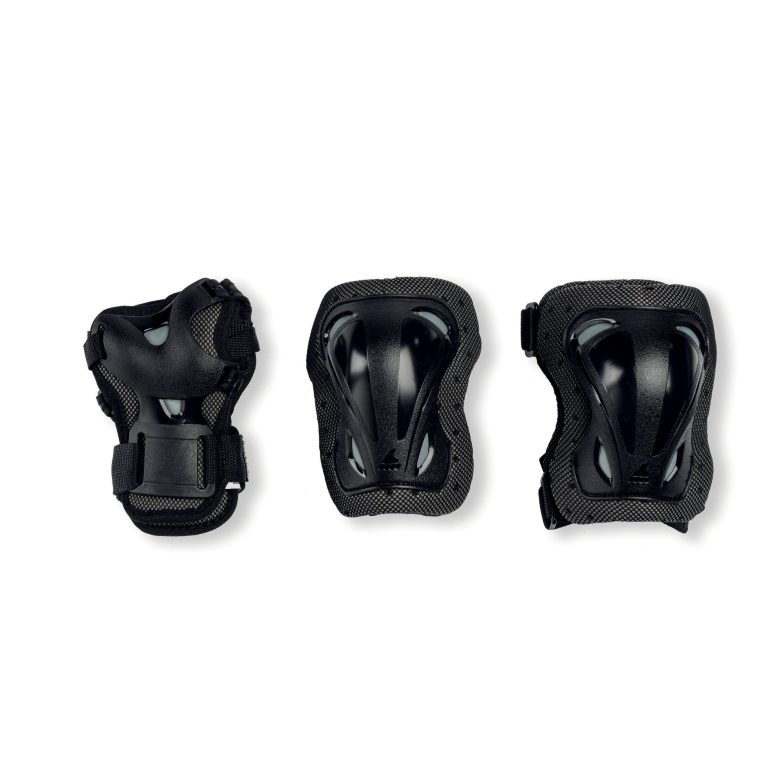 Set de protecție pentru role Rollerblade, SKATE GEAR JUNIOR 3 PACK, 069P0200100, NERO
