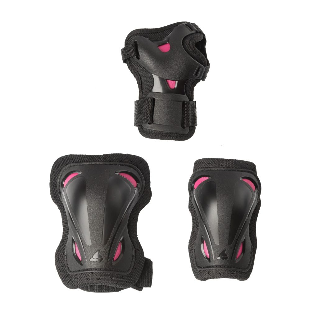 Set de protecție, Rollerblade, SKATE GEAR W 3 PACK, 069P0500219, NERO/LAMPONE - imagine 2