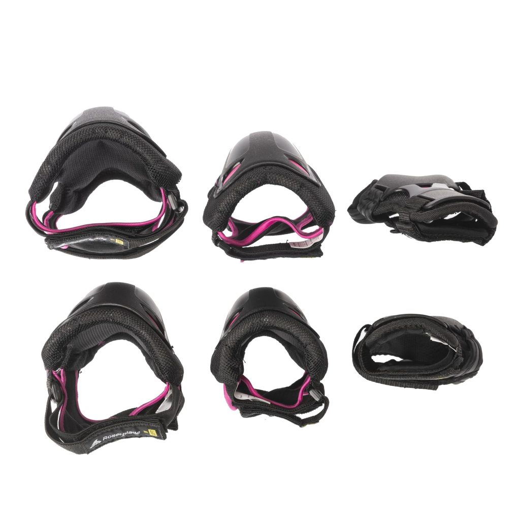 Set de protecție, Rollerblade, SKATE GEAR W 3 PACK, 069P0500219, NERO/LAMPONE - imagine 4