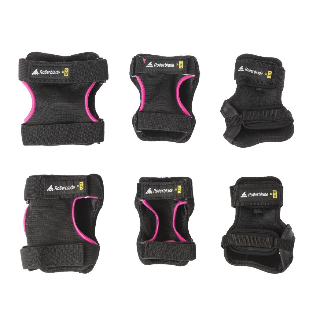 Set de protecție, Rollerblade, SKATE GEAR W 3 PACK, 069P0500219, NERO/LAMPONE - imagine 3
