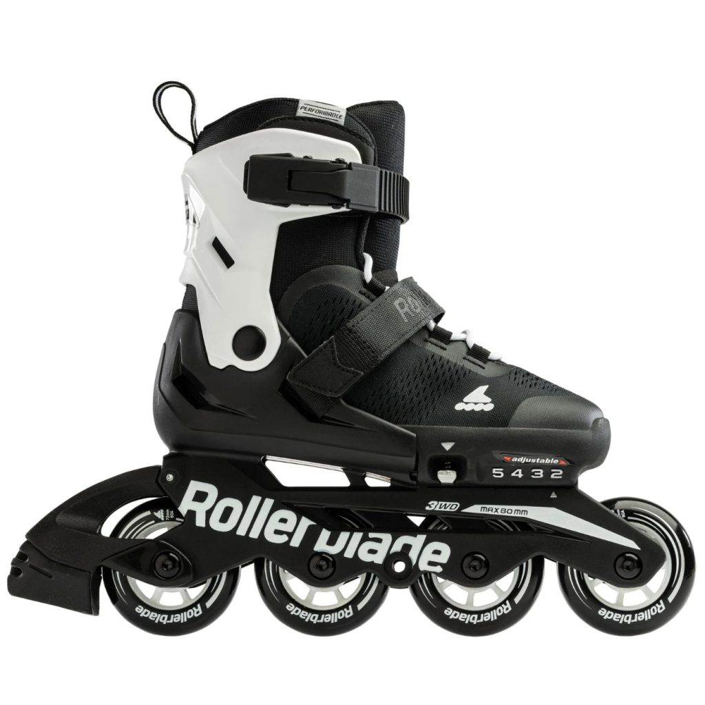 Role pentru copii Rollerblade 07221900787 MICROBLADE NERO/BIANCO, reglabile - imagine 3