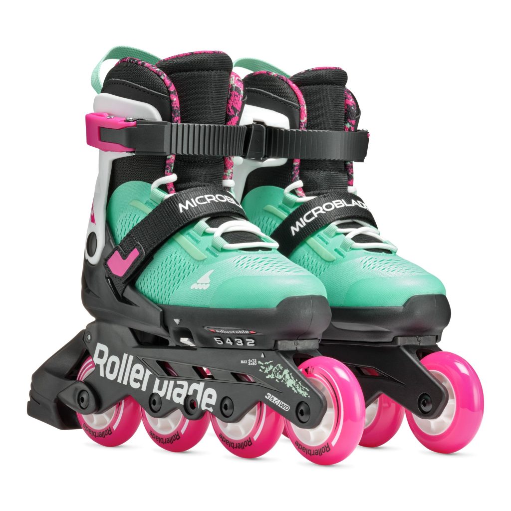 Role, Rollerblade, MICROBLADE XT, 86B0751520NG03, NERO/VERDE MARE - imagine 4