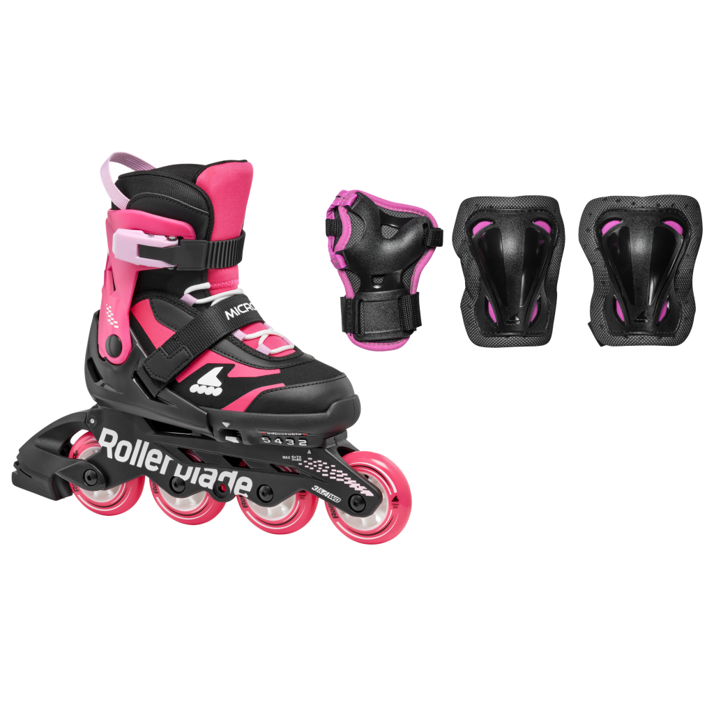 Role, Rollerblade, MICROBLADE COMBO, 86B0751550NJ02, NERO/ROSA - imagine 3