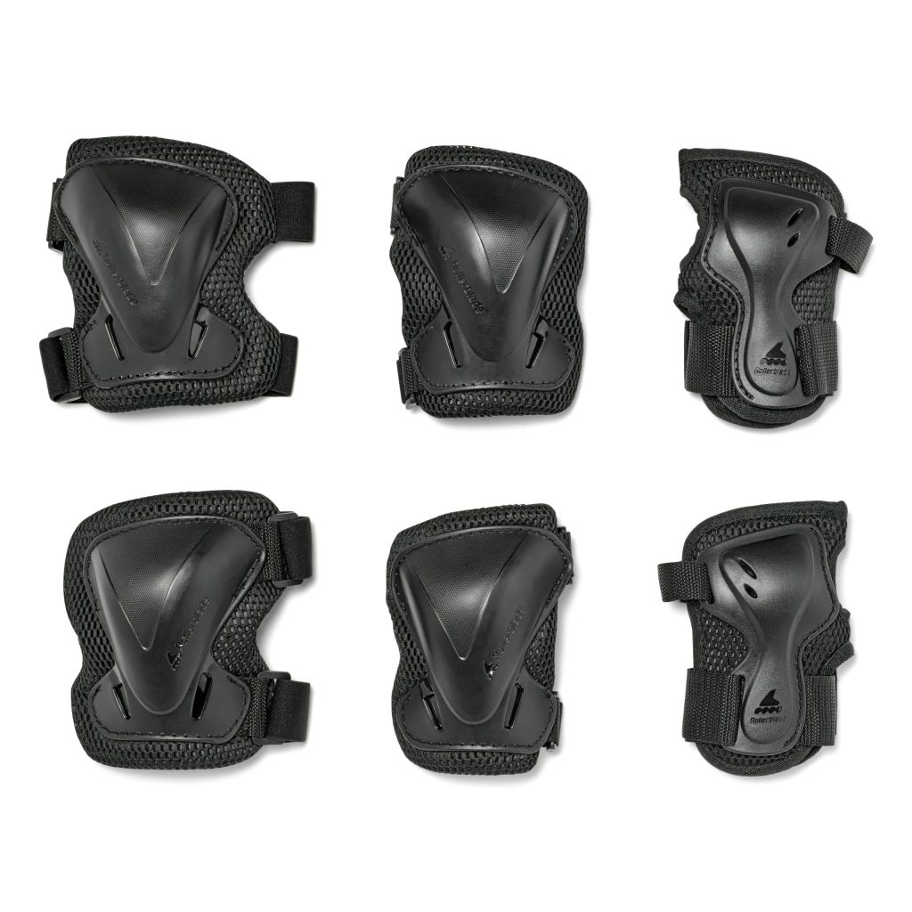 Set de protecție pentru role Rollerblade, EVO PRO GEAR JUNIOR 3 PACK, 86P065P020N001, NERO
