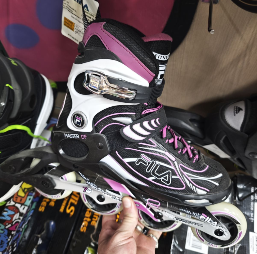 Role pentru maturi Fila Master DF Lady Black/Magenta, size 37, cod 010615275 - imagine 2
