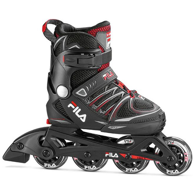 Patine cu role Fila X-One pentru copii, mărimea 29-32, negru/roșu, cod 010618140