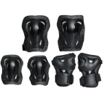 069P0200100 Rollerblade SKATE GEAR JUNIOR 3 PACK BLACK XS - imagine 1