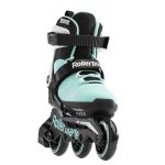 Role pentru copii MICROBLADE 3WD 072217002V6 | Mărimi 28-32, reglabile | Culoare: AQUA/WHITE - imagine 5