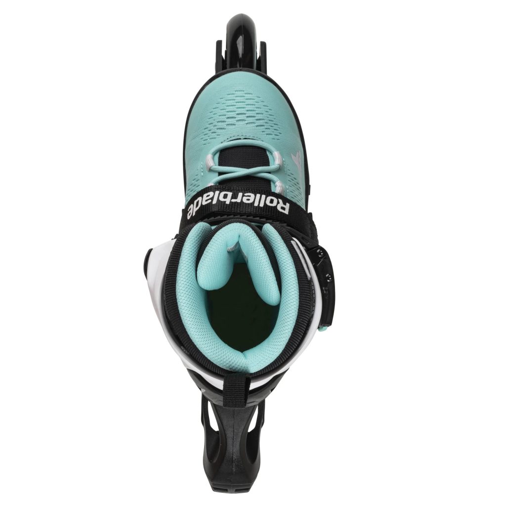Role pentru copii MICROBLADE 3WD 072217002V6 | Mărimi 28-32, reglabile | Culoare: AQUA/WHITE - imagine 4