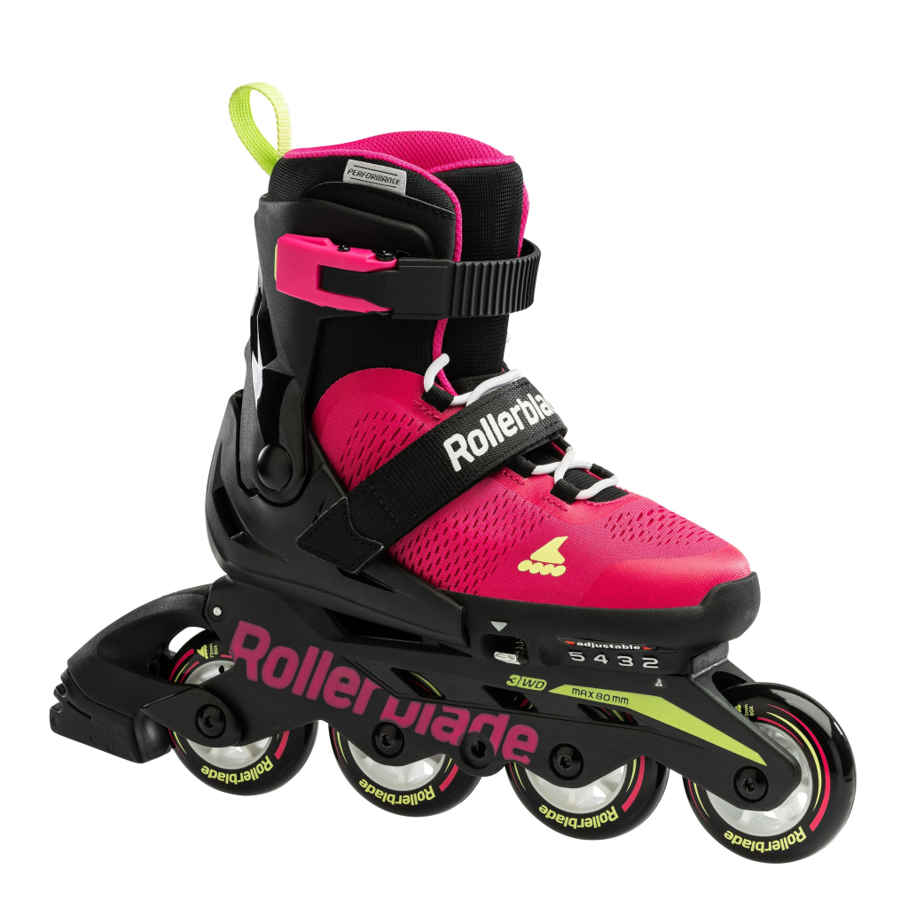 Role pentru copii Rollerblade 072219008G9 MICROBLADE ROSA/VERDE CHIARO Marime 36-40, roti 4x72mm, duritate 80A, rulmenti SG3, culisanti