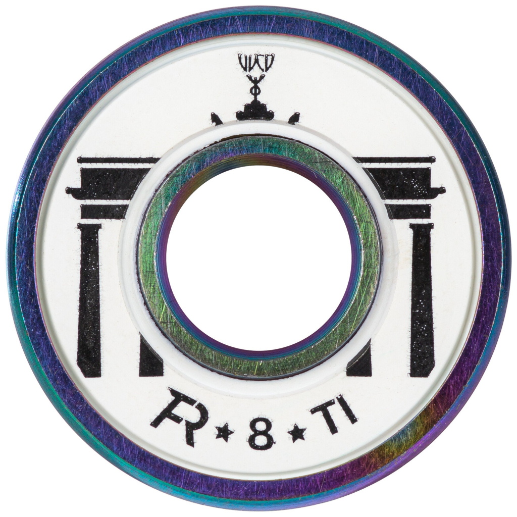 Rulmenți inline, Wicked, Felix Rijhnen 310096, 8 bile cromate, tratament titan, scut RZ, set 16 bucăți