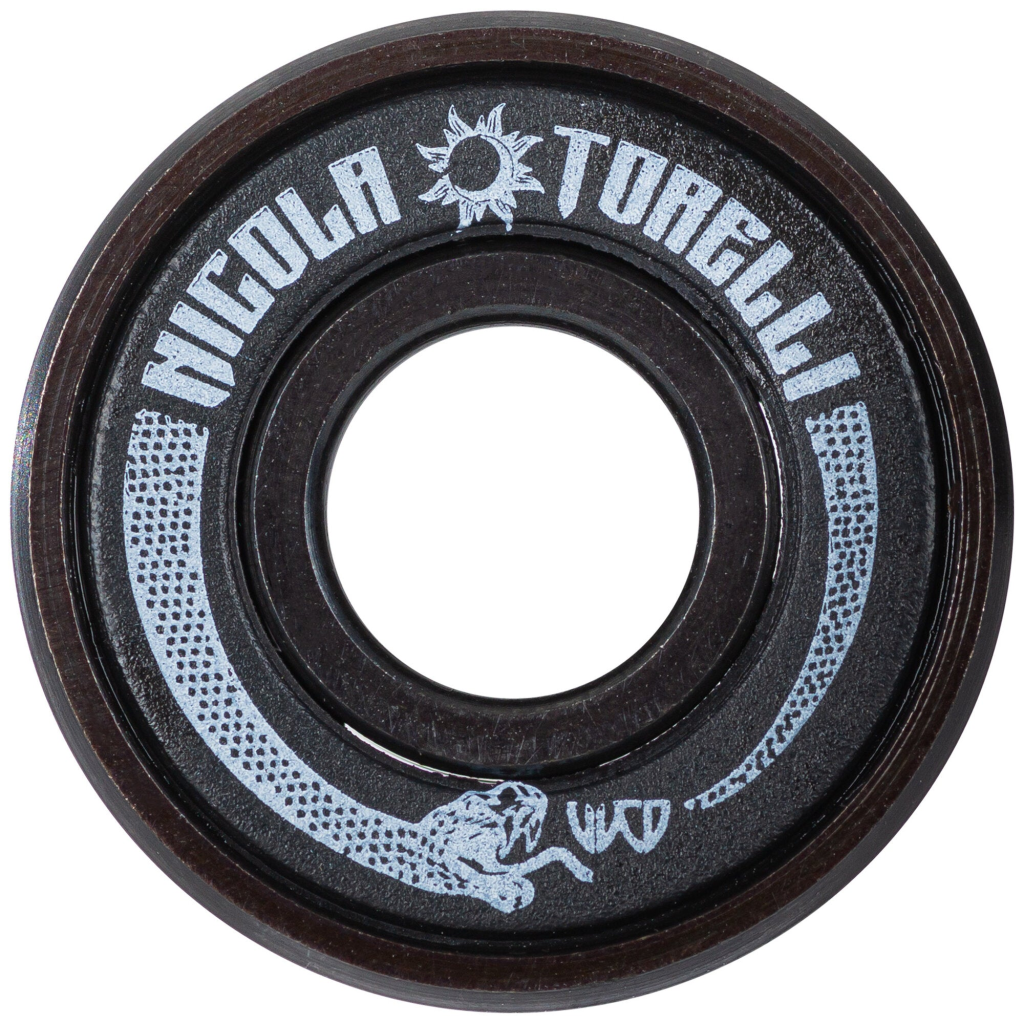 Rulmenți inline, Wicked, Nicola Torelli 310098, 6 bile cromate, scut 2RS, negru 16-pack