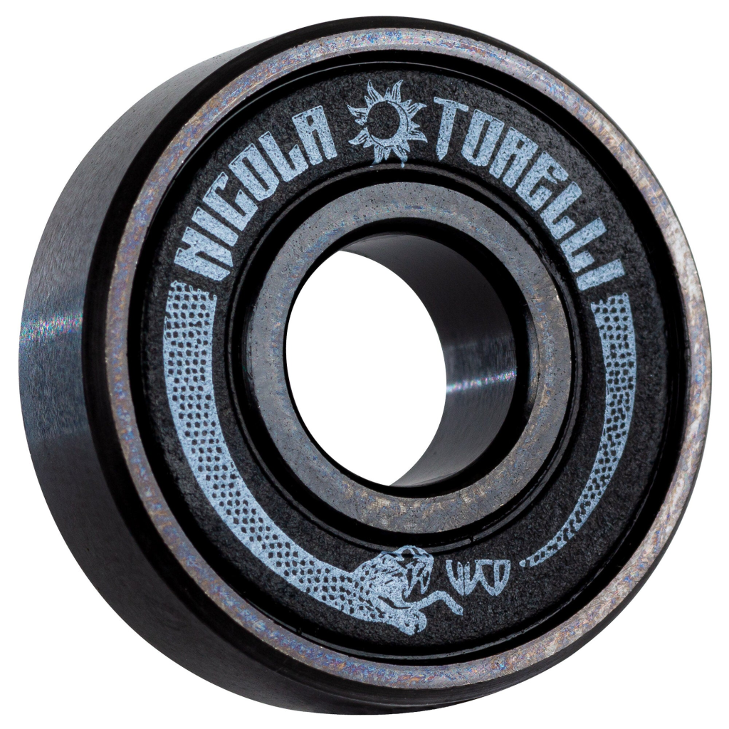 Rulmenți inline, Wicked, Nicola Torelli 310098, 6 bile cromate, scut 2RS, negru 16-pack - imagine 2