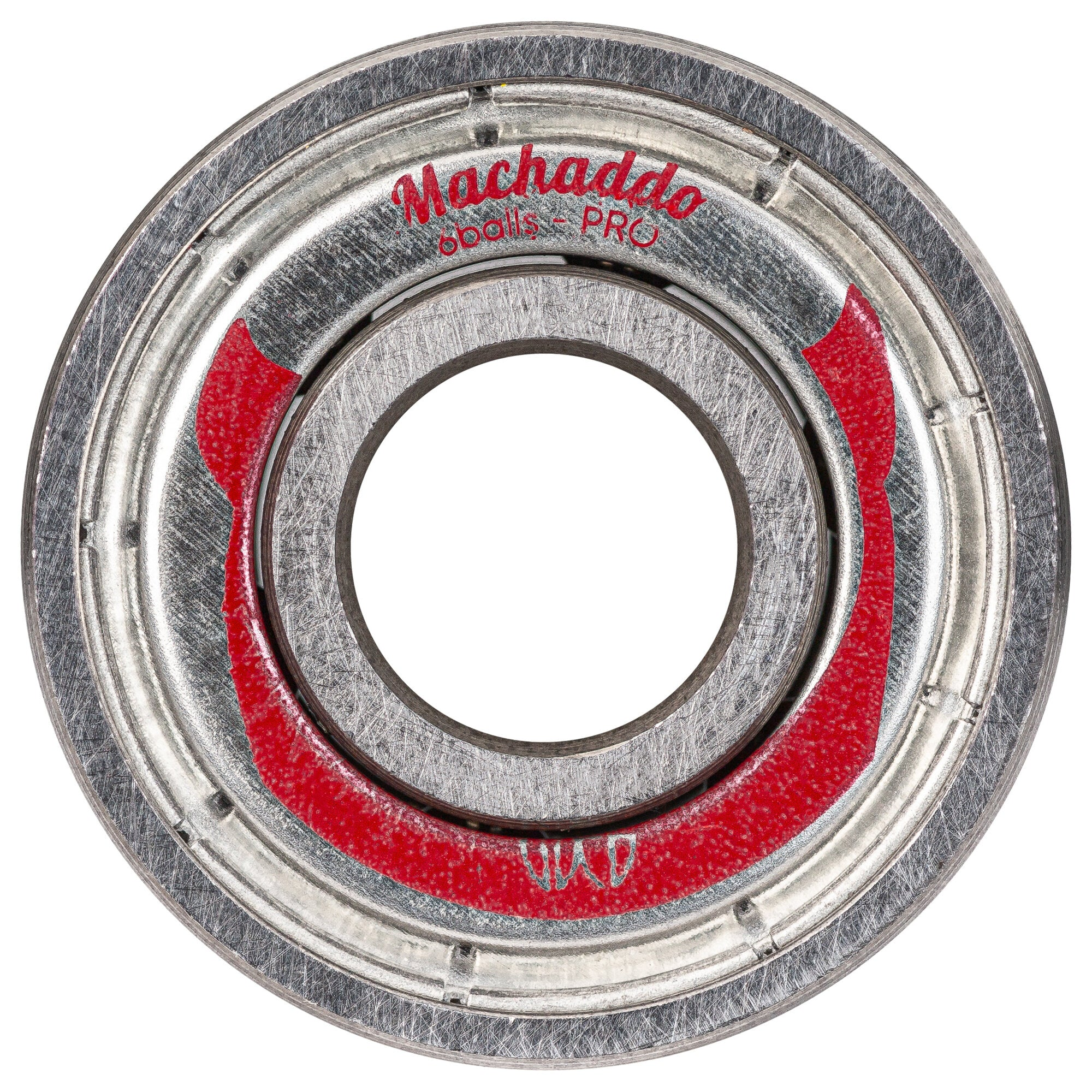 Rulmenți pentru role, Wicked, Nicoly Machaddo 310099, 6 bile cromate, scut metalic dublu, argintiu 16-pack