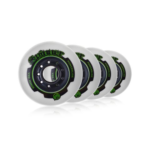 905386 PowerSlide Roți Spinner 80mm / 88A Black 4 Pack