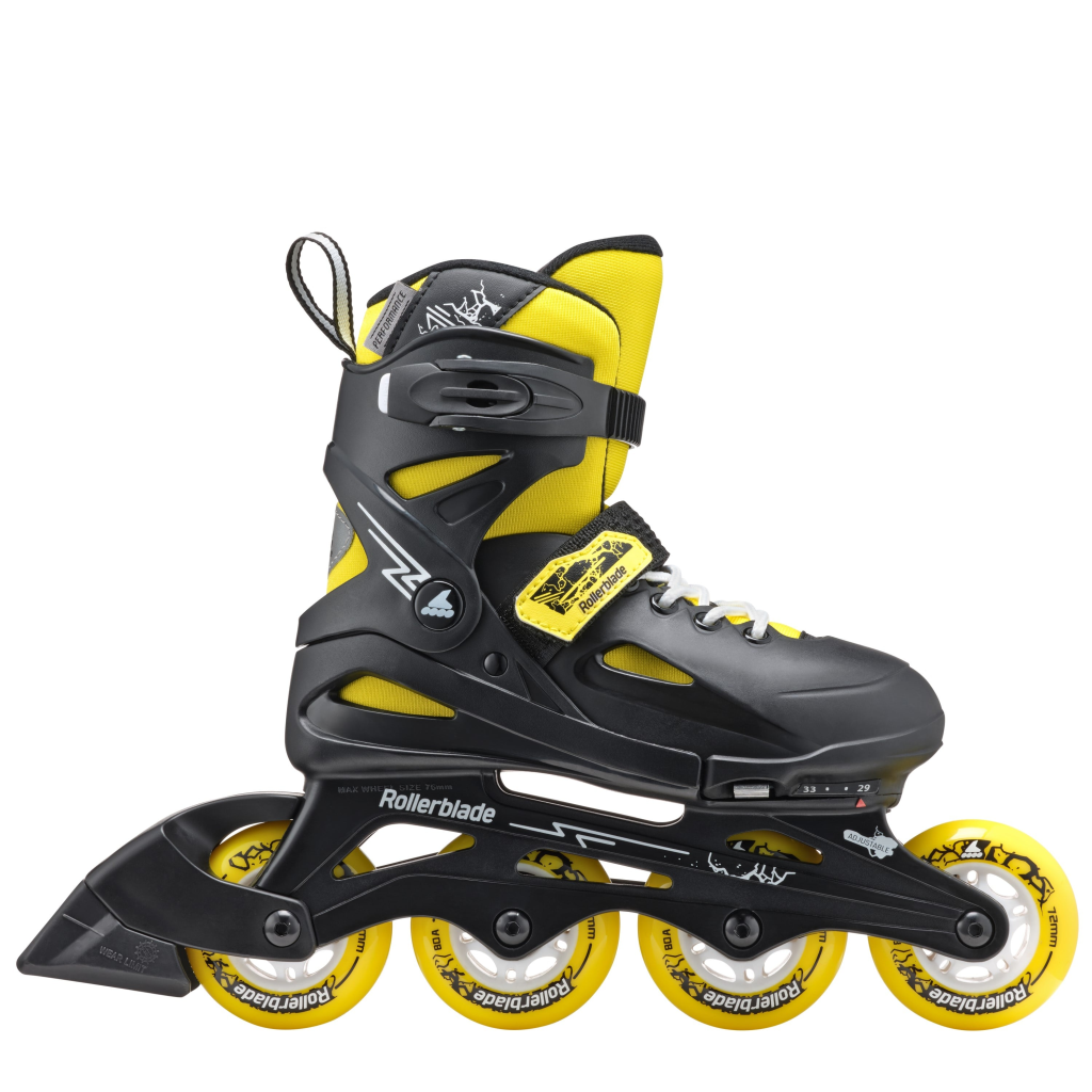 Role, Rollerblade, FURY, 36.5-40.5, 7373500800, NERO/GIALLO - imagine 3
