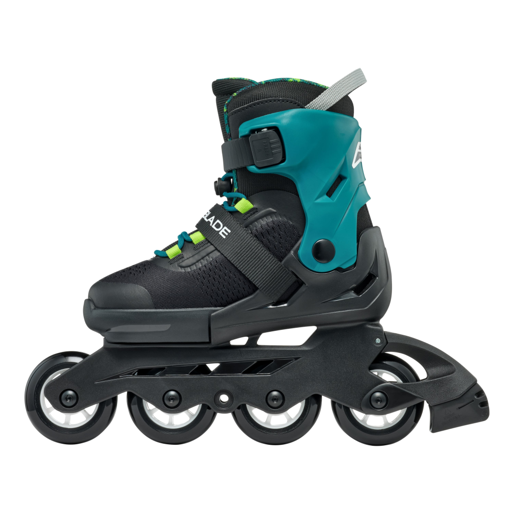 Role, Rollerblade, MICROBLADE XT, 28-32, 86B0751520NG02, NERO/VERDE PETROLIO - imagine 3
