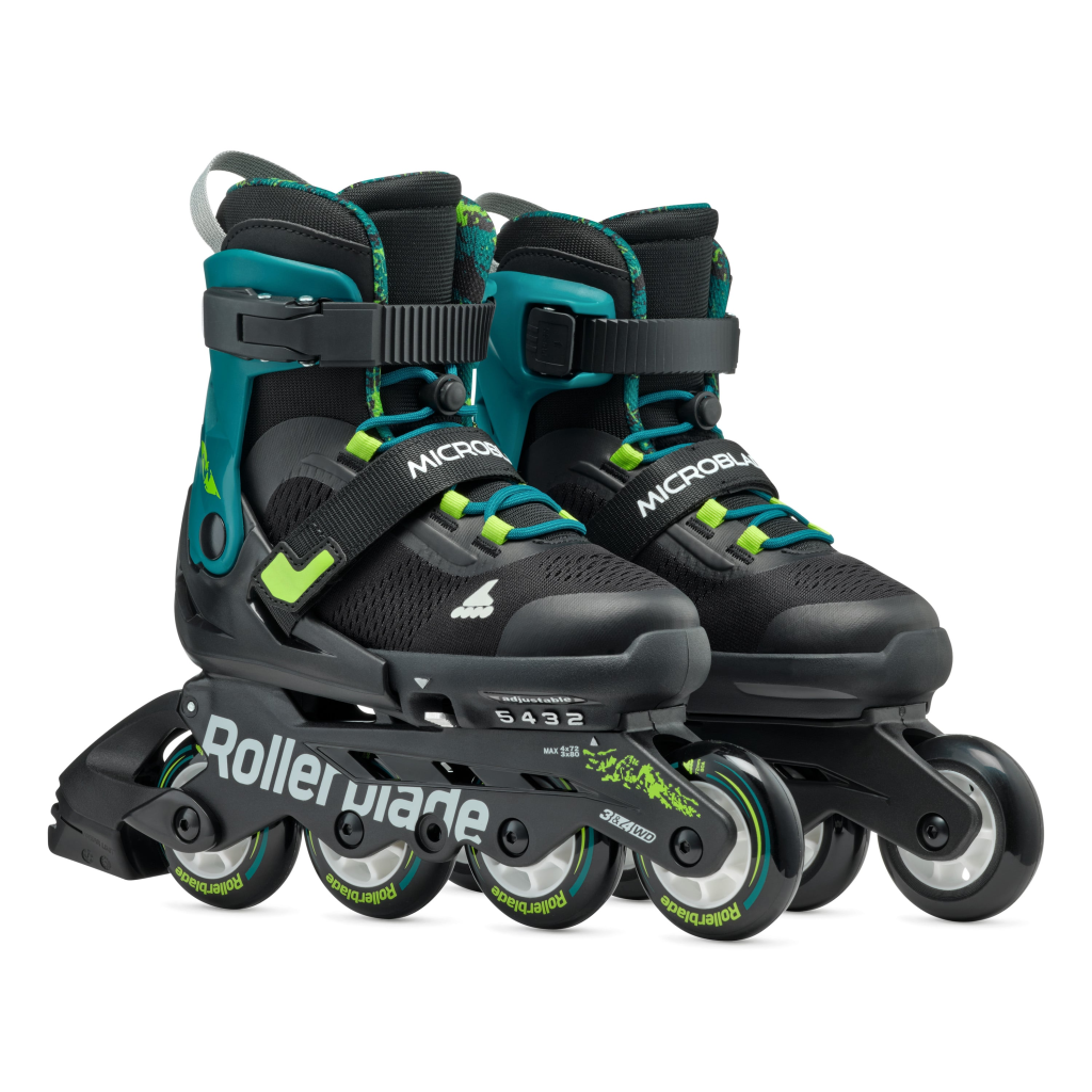 Role, Rollerblade, MICROBLADE XT, 28-32, 86B0751520NG02, NERO/VERDE PETROLIO - imagine 7