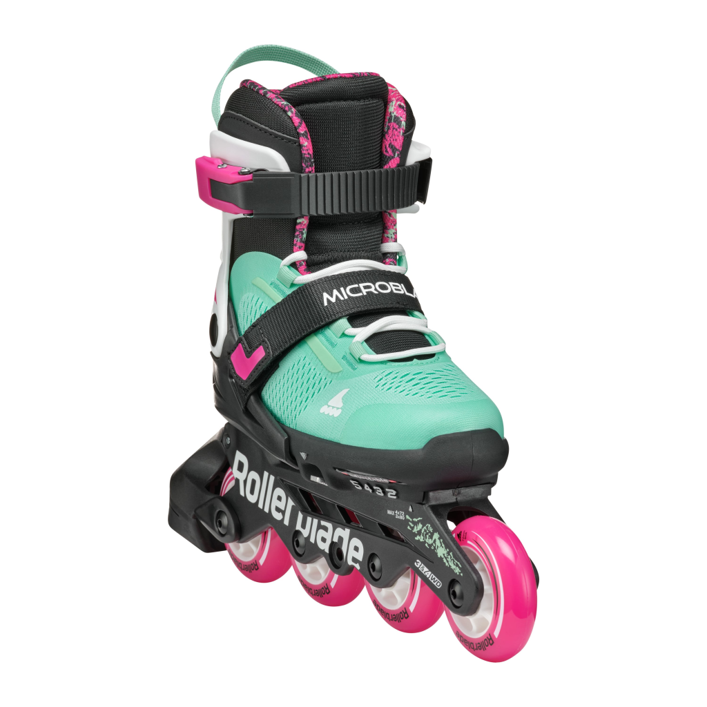 Role, Rollerblade, MICROBLADE XT, 36.5-40.5, 86B0751520NG03, NERO/VERDE MARE - imagine 4