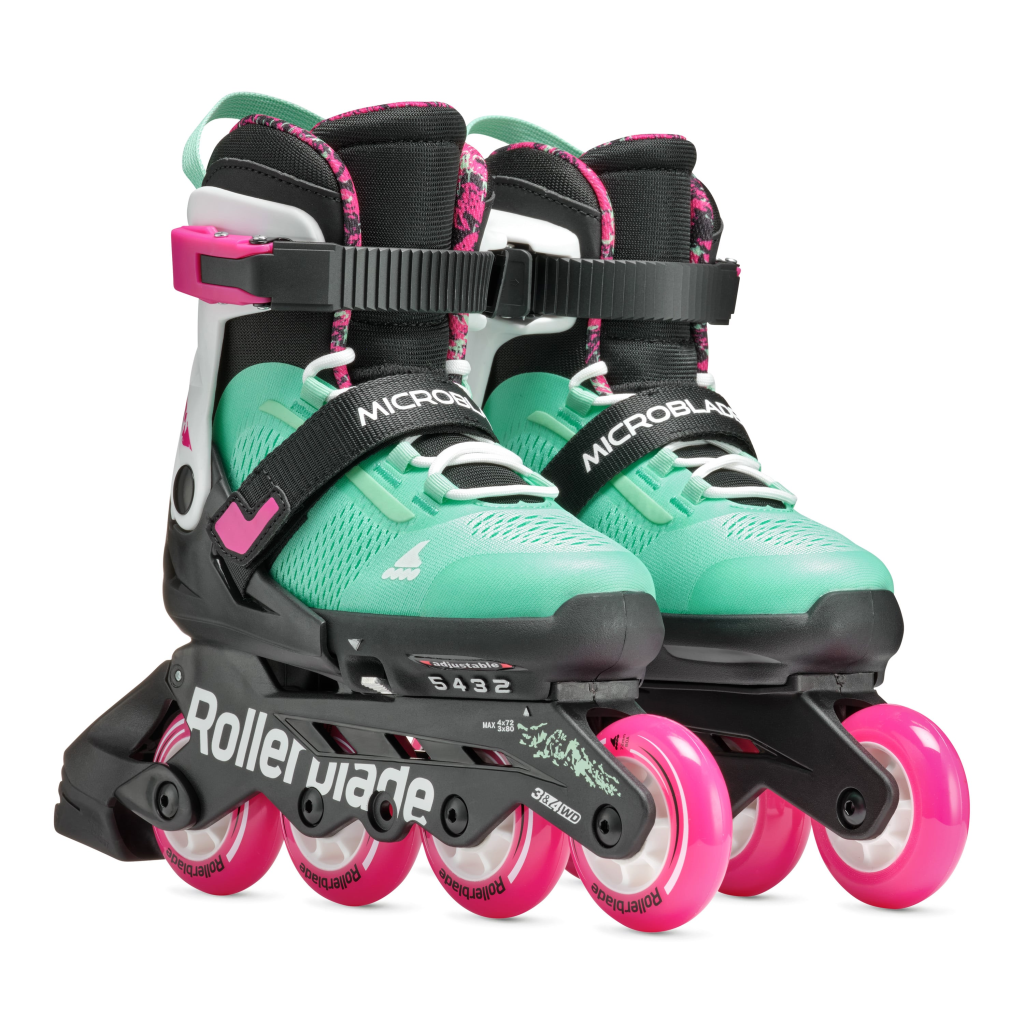 Role, Rollerblade, MICROBLADE XT, 28-32, 86B0751520NG03, NERO/VERDE MARE - imagine 7