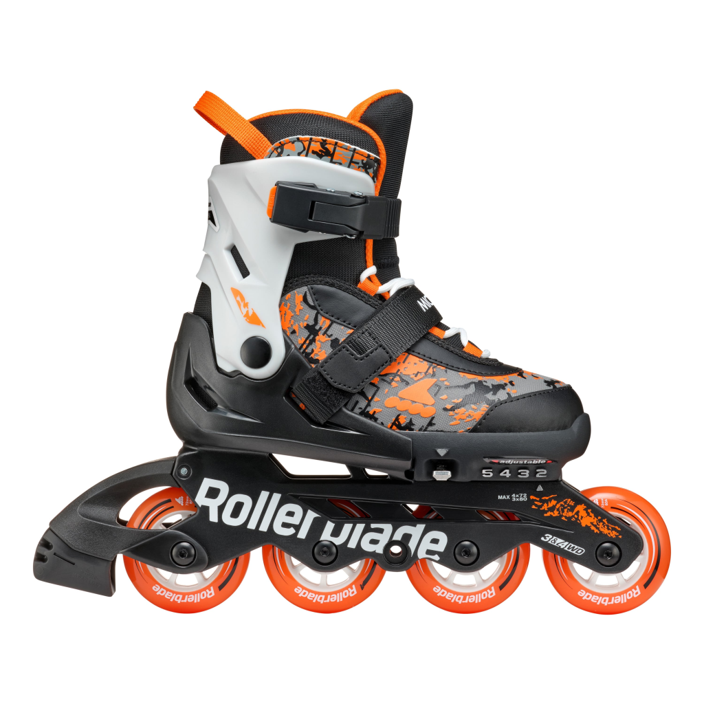 Role, Rollerblade, MICROBLADE SL, 33-36.5, 86B0751540NC01, NERO/ARANCIO - imagine 2