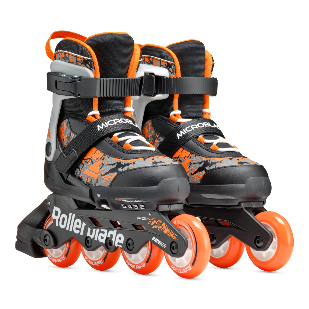 Role, Rollerblade, MICROBLADE SL, 33-36.5, 86B0751540NC01, NERO/ARANCIO - imagine 7