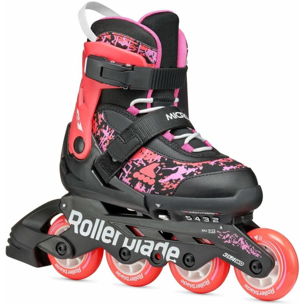Role, Rollerblade, MICROBLADE SL, 28-32, 86B0751540ND02, NERO/CORALLO - imagine 7