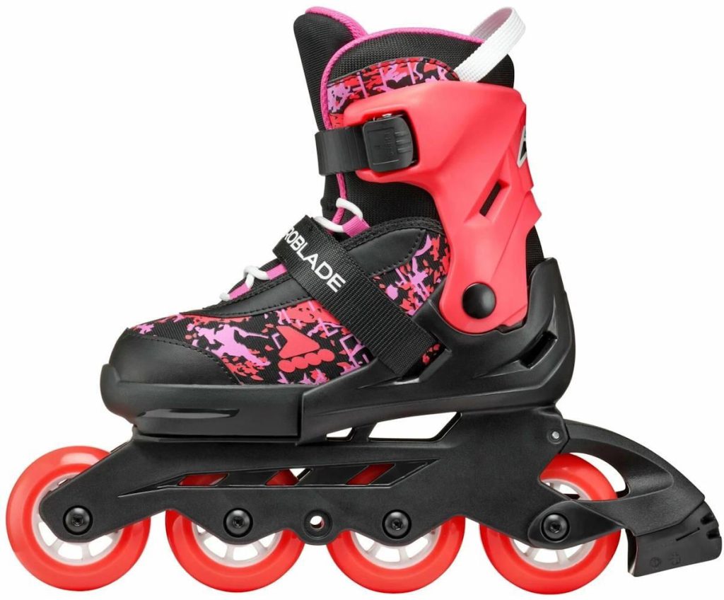 Role, Rollerblade, MICROBLADE SL, 28-32, 86B0751540ND02, NERO/CORALLO - imagine 3