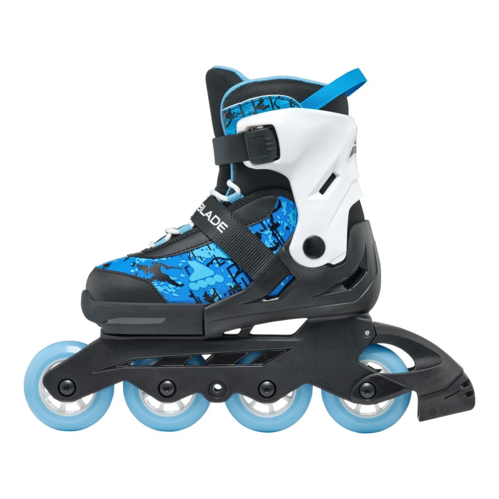 Role pentru copii Rollerblade MICROBLADE SL, 33-36.5, 86B0751540ND02, BLACK/SKY BLUE - imagine 6