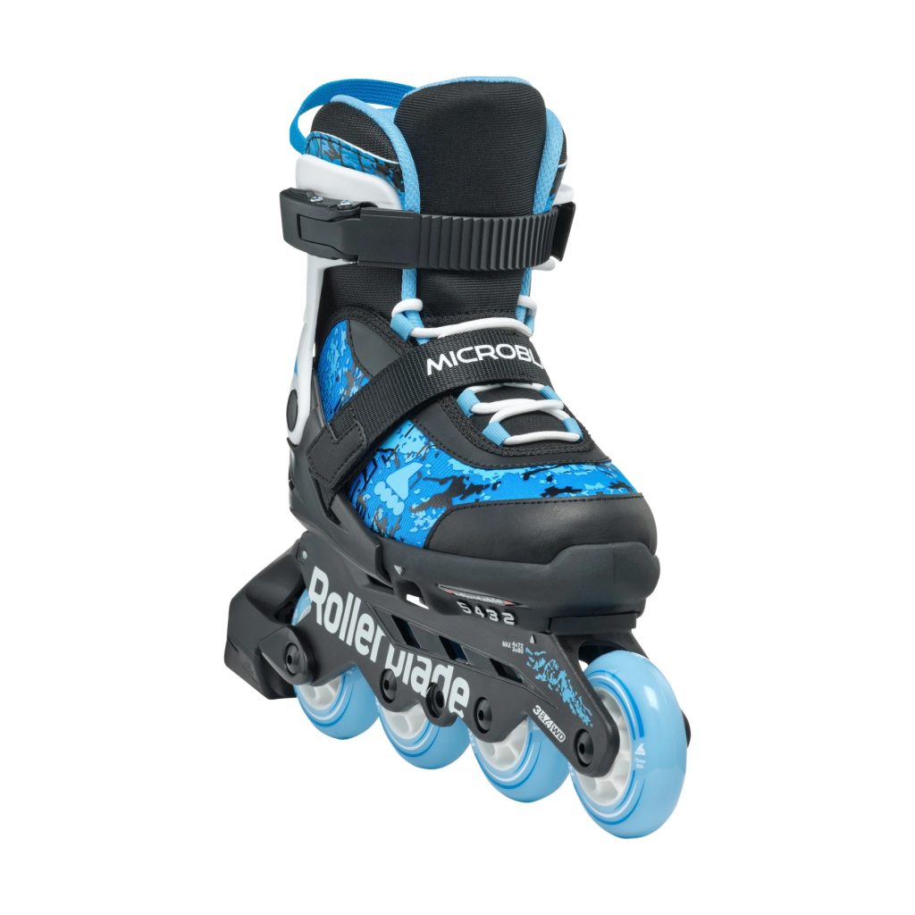 Role pentru copii Rollerblade MICROBLADE SL, 33-36.5, 86B0751540ND02, BLACK/SKY BLUE - imagine 5