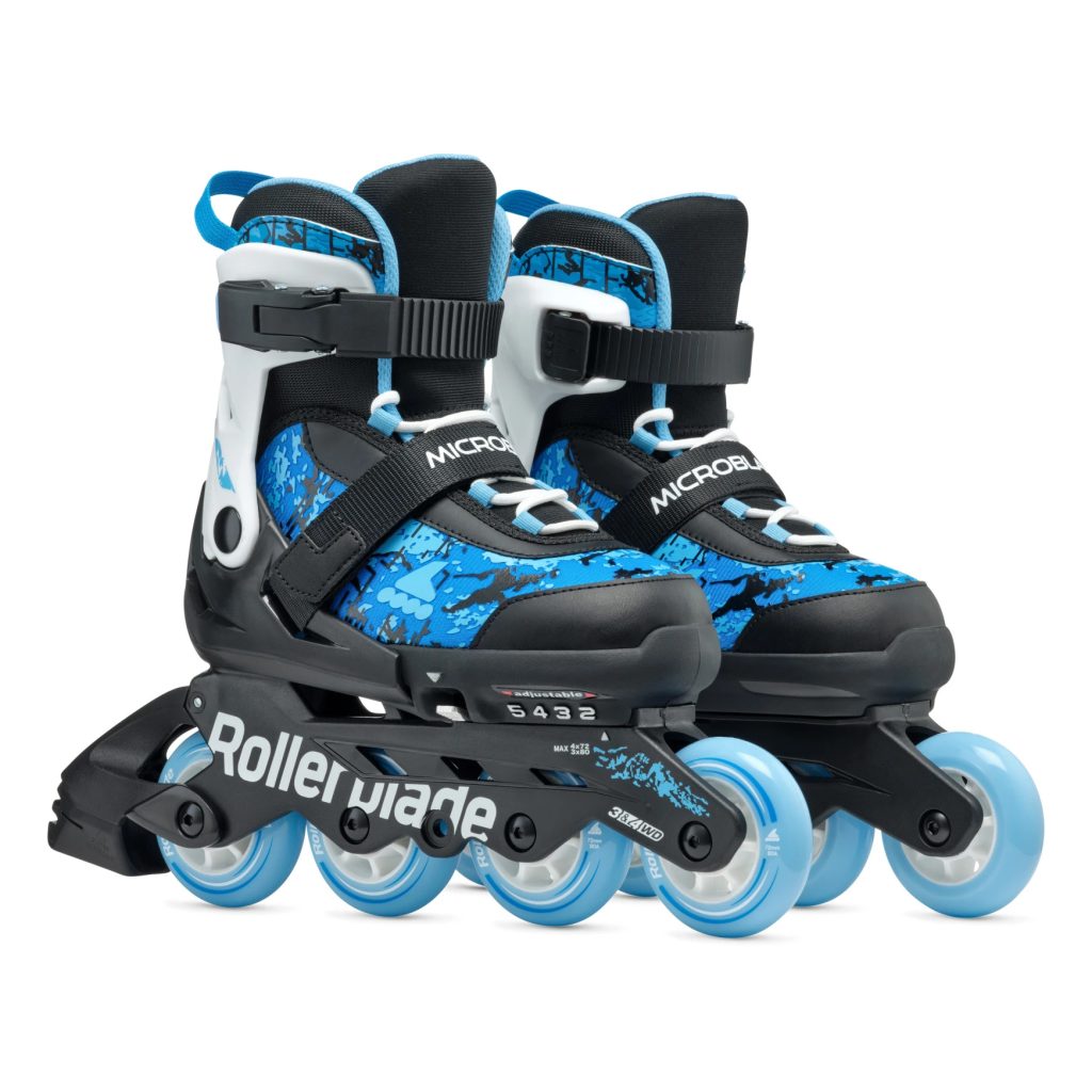 Role pentru copii Rollerblade MICROBLADE SL, 33-36.5, 86B0751540ND02, BLACK/SKY BLUE