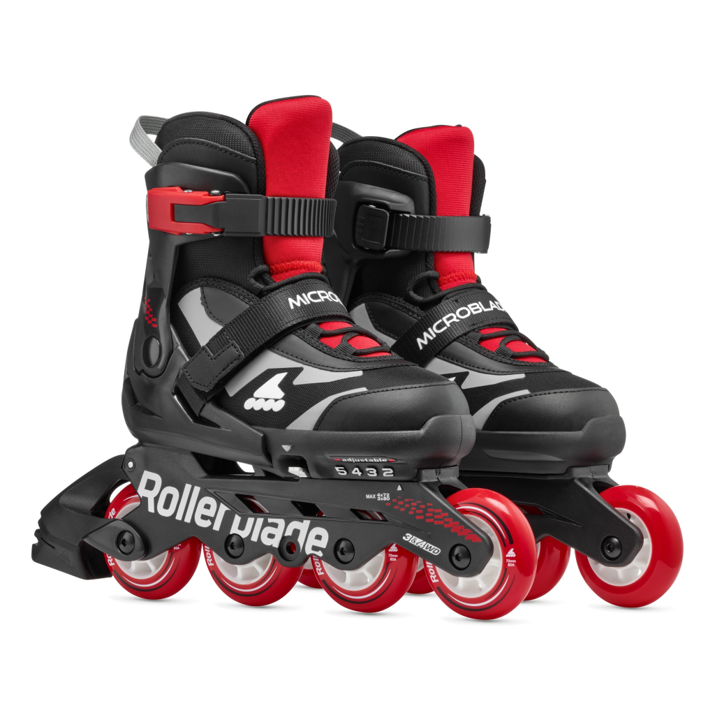 Role, Rollerblade, MICROBLADE COMBO, 28-32, 86B0751550ND01, NERO/ROSSO – rollerskates only - imagine 7