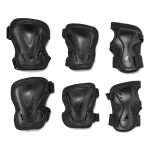 Kit de protecție Rollerblade 86P065P010N001 Rollerblade EVO PRO GEAR 3 PACK BLACK M – Genunchiere, Cotiere, Protecții pentru încheietura mâinii, Rezistenta - imagine 1