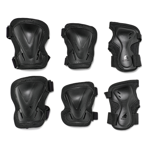 Kit de protecție Rollerblade 86P065P010N001 Rollerblade EVO PRO GEAR 3 PACK BLACK M - Genunchiere, Cotiere, Protecții pentru încheietura mâinii, Rezistenta