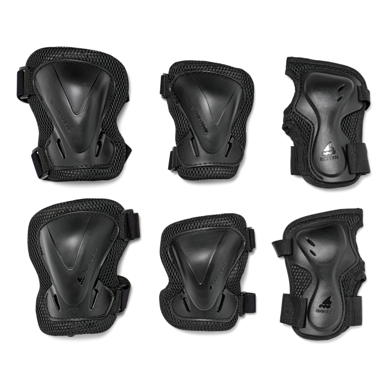Kit de protecție Rollerblade 86P065P010N001 Rollerblade EVO PRO GEAR 3 PACK BLACK M - Genunchiere, Cotiere, Protecții pentru încheietura mâinii, Rezistenta