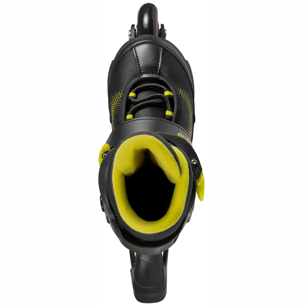 Role pentru fitness, Playlife, Joker Yellow Glow Combo 880326, (set) (31-34) reglaj pe 4 mărimi, roți 82A, cadru PP - imagine 4