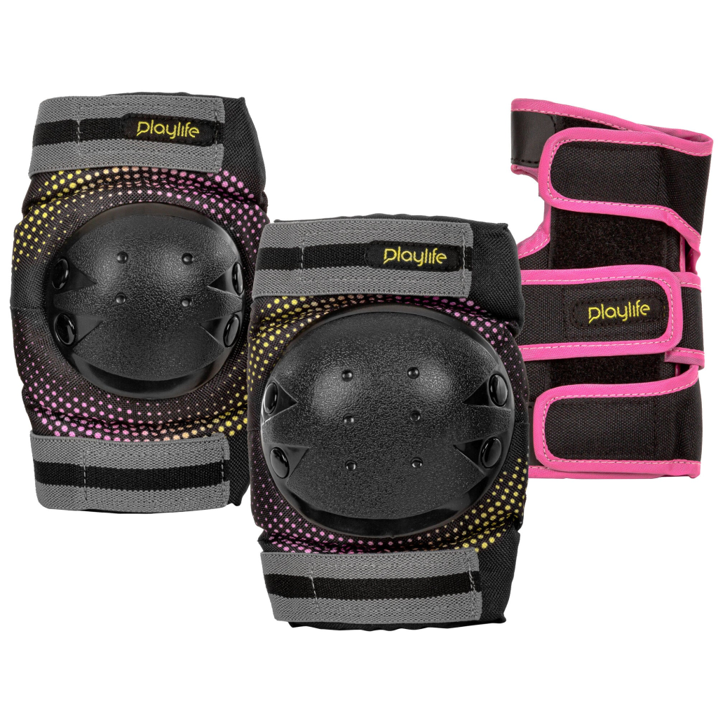 Role pentru fitness, Playlife, Joker Yellow Glow Combo 880326, (set) (31-34) reglaj pe 4 mărimi, roți 82A, cadru PP - imagine 5