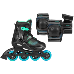 Role de fitness, Playlife, Joker Blue Sky Combo, roți 82A, 31-34 cadru polipropilenă, liner EVA, mărimi reglabile - imagine 1