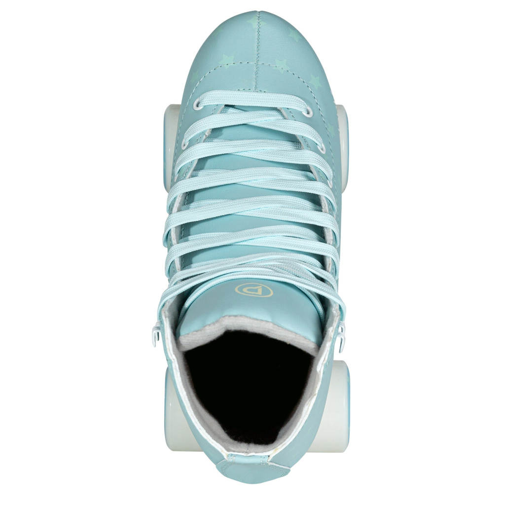 Patine cu role, Playlife, Classic Blue Sky 880328, 31-34 reglabile pe 4 mărimi, roți 54mm 80A, liner textil integrat - imagine 4