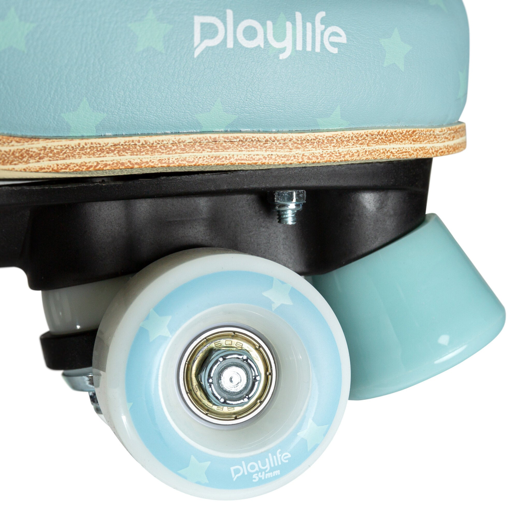 Patine cu role, Playlife, Classic Blue Sky 880328, 31-34 reglabile pe 4 mărimi, roți 54mm 80A, liner textil integrat - imagine 8