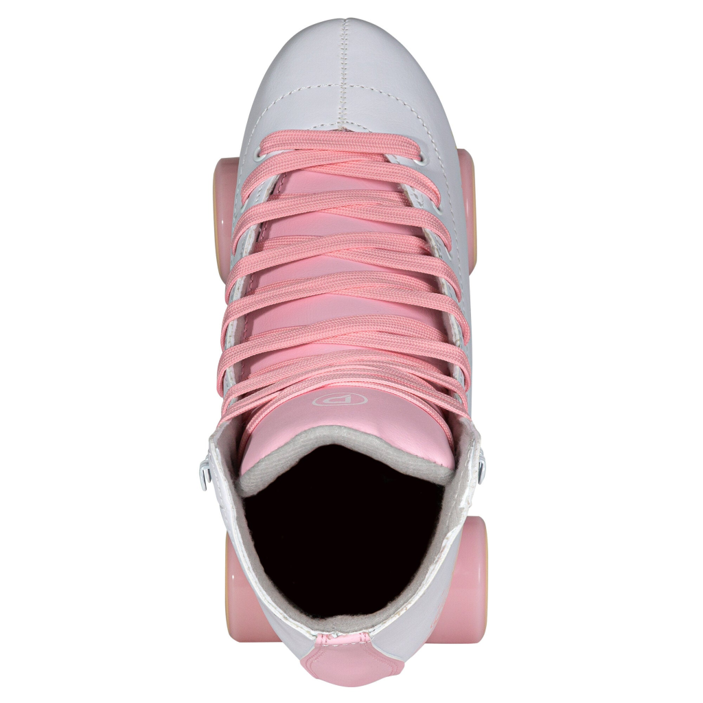 Patine cu role, Playlife, Classic Pale Rose 880329, 31-34 ajustabile pe 4 mărimi, roți 54mm 80A, căptușeală textilă, roz - imagine 4