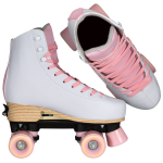 Patine cu role, Playlife, Classic Pale Rose 880329, 31-34 ajustabile pe 4 mărimi, roți 54mm 80A, căptușeală textilă, roz - imagine 7
