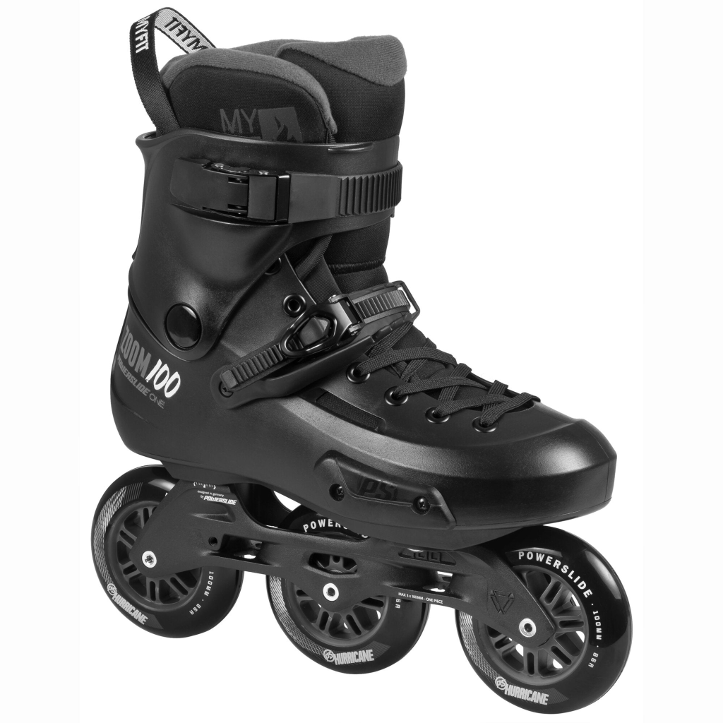 Patine cu role inline, Powerslide, Zoom Pro 100 902410, 43-44 hardboot urban, roți 3x100mm, cadru aluminiu ADC10, liner MYFIT Basic dual fit, roți 85A - imagine 2