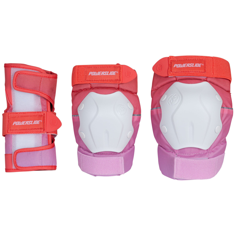 Set protecție, Powerslide, Standard Women 903296, size S, roșu/roz, EVA densă, vegan