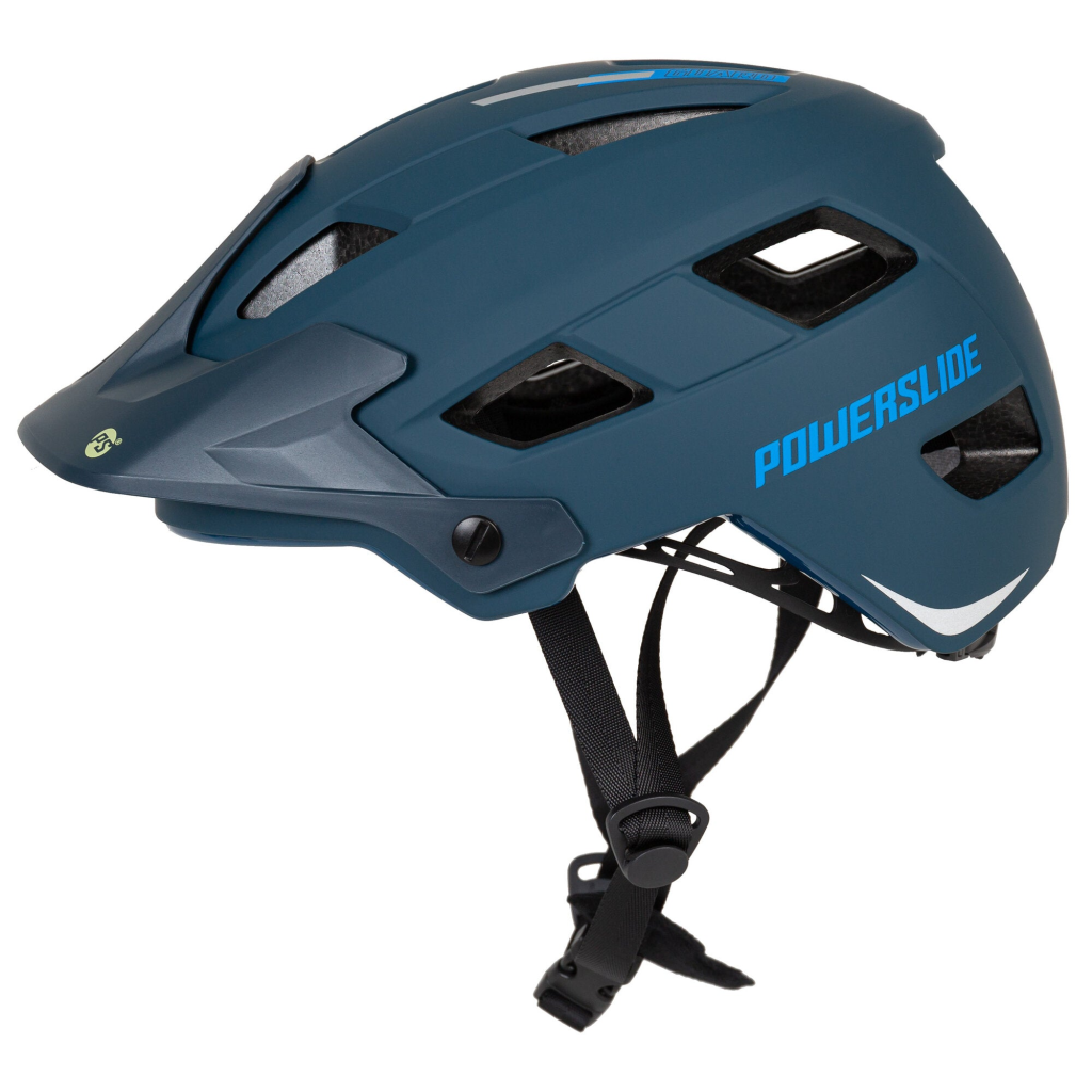 Cască protecție, Powerslide, Guard Blue 903328, (55-58) ABS dublu, reglabil, pentru role și bicicletă - imagine 4