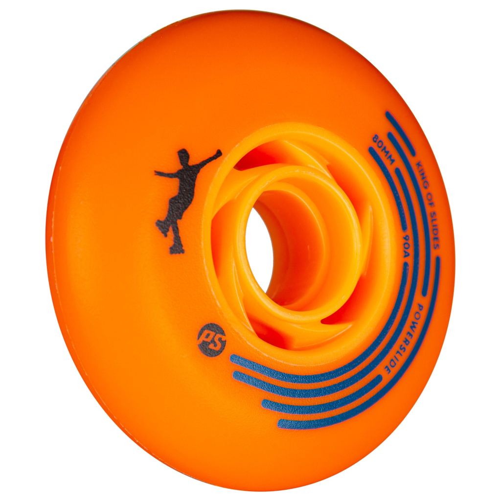 Roti role inline, Powerslide, King of Slides 905452, 80mm, 90A, urban, portocaliu - imagine 2